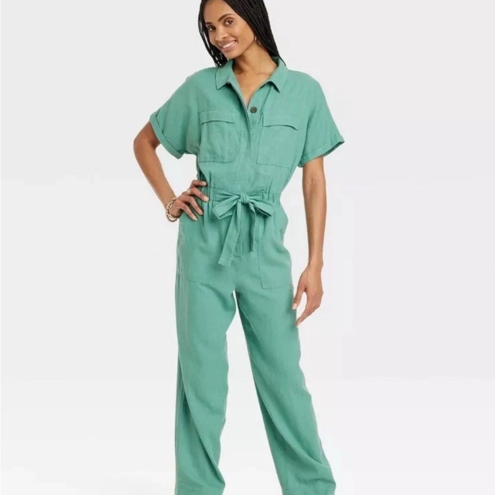 Universal Thread Linen Boilersuit - image 2